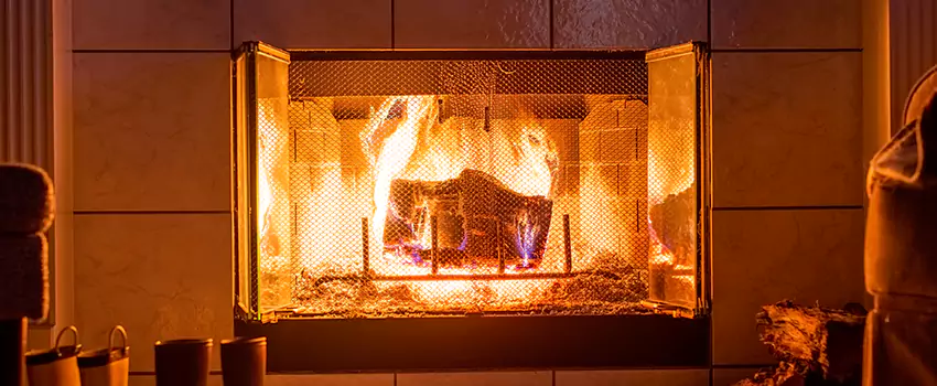 Mendota Hearth Landscape Fireplace Installation in Manassas Park, Virginia