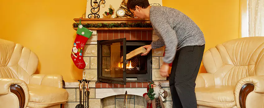 Rusted Metal Fireplace Restoration in Manassas Park, Virginia